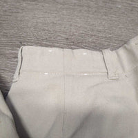Light Side Zip Breeches *gc, older, mnr seam puckers, rubs & pills, discolored seat & legs
