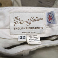 Light Side Zip Breeches *gc, older, mnr seam puckers, rubs & pills, discolored seat & legs
