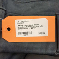 Fleece Lined Winter Breeches, Oull On *gc, rubs, pills, clumpy
