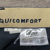 Hvy Cotton Full Seat Breeches *gc, faded, linty, mnr hair, puckers, older
