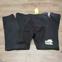 Hvy Cotton Full Seat Breeches *gc, faded, linty, mnr hair, puckers, older
