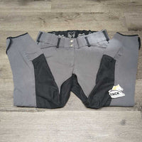 Full Seat Breeches *gc, seam puckers, puckers, stains, faded, stretched legs
