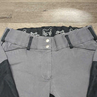 Full Seat Breeches *gc, seam puckers, puckers, stains, faded, stretched legs

