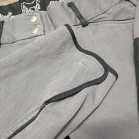 Full Seat Breeches *gc, seam puckers, puckers, stains, faded, stretched legs
