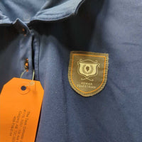 SS Polo Shirt, 1/4 Button Up *vgc/gc, peeling & cracking text
