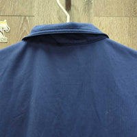 SS Polo Shirt, 1/4 Button Up *vgc/gc, peeling & cracking text
