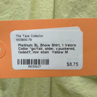 SL Show Shirt, 1 Velcro Collar *gc/fair, older, v.puckered, faded?, mnr stain
