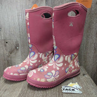Med Lined Muck - Rubber Boots *gc, dirt, hair, faded, stains
