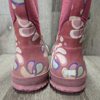Med Lined Muck - Rubber Boots *gc, dirt, hair, faded, stains
