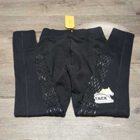 Fleece Lined Winter Breeches, Pull On, Zipper Pocket *gc, shrunk?, wavy seams, hairy, rubs, frays, snags, older?

