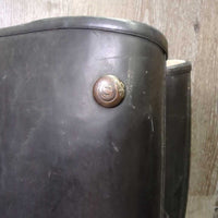 Tall Soft Rubber Riding Boots *gc, clean, stained lining, residue, scratches, older

