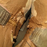 Round Toe Western Boots *fair, v.peeled insides, dry, faded, scuffed, discolored, flattened toes
