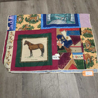 Thin Double Sided Quilt Blanket *gc, mnr faded

