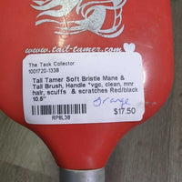 Soft Bristle Mane & Tail Brush, Handle *vgc, clean, mnr hair, scuffs & scratches
