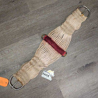 29 Nylon String Cinch, 2x D Rings *gc/fair, BENT Pin, rusty, hairy, stains, frays, rubs/scrapes
