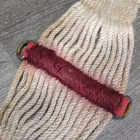 29 Nylon String Cinch, 2x D Rings *gc/fair, BENT Pin, rusty, hairy, stains, frays, rubs/scrapes
