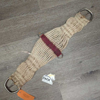 29 Nylon String Cinch, 2x D Rings *gc/fair, BENT Pin, rusty, hairy, stains, frays, rubs/scrapes

