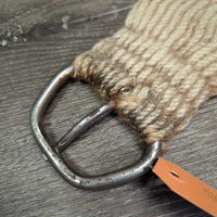 29 Nylon String Cinch, 2x D Rings *gc/fair, BENT Pin, rusty, hairy, stains, frays, rubs/scrapes
