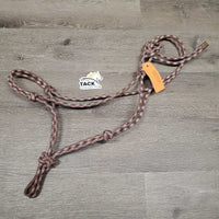 Stiff Nylon Rope Halter *gc, rubs, stains, dirt, frays
