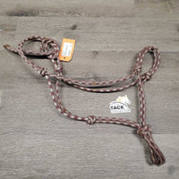 Stiff Nylon Rope Halter *gc, rubs, stains, dirt, frays

