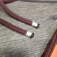 Thin Soft Nylon Rope Halter Side Pull, 4 rings *vgc, mnr rust, threads, residue
