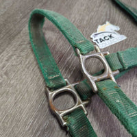 v.Thick Nylon Halter, spring snap *gc/fair, rusty, frayed/torn edges & holes, stains
