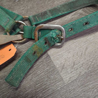v.Thick Nylon Halter, spring snap *gc/fair, rusty, frayed/torn edges & holes, stains
