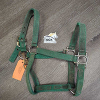 v.Thick Nylon Halter, spring snap *gc/fair, rusty, frayed/torn edges & holes, stains
