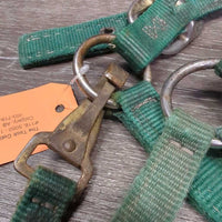 v.Thick Nylon Halter, spring snap *gc/fair, rusty, frayed/torn edges & holes, stains
