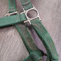 v.Thick Nylon Halter, spring snap *gc/fair, rusty, frayed/torn edges & holes, stains
