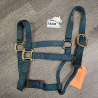 Thick Nylon Halter *gc, rubs, frays, older, stains, dirt, pulls, hole frays
