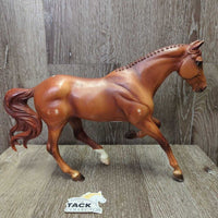 Vintage "Commander Riker" Braided Cantering Gelding *gc, v.scuffed, rubbed, scratched, chipped ear

