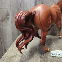 Vintage "Commander Riker" Braided Cantering Gelding *gc, v.scuffed, rubbed, scratched, chipped ear
