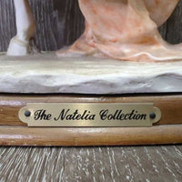 "The Natelia Collection" Horse & Girl Statue *vgc, dirt, dust
