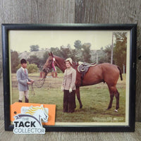 "Larry Harris" 1977 34th Alberta Light Horse Assoc Photo, Wood Frame *vgc, mnr scratches

