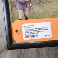 "Larry Harris" 1977 34th Alberta Light Horse Assoc Photo, Wood Frame *vgc, mnr scratches
