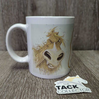 "Are You Sure..." Ceramic Mug *gc, faded, stains, scuffs
