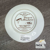 "Desert Shadows" #1750A by Chuck De Haan Unbridled Spirit Collection Decorative Plate *gc, rubs, dirt
