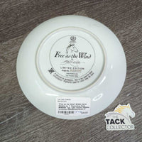 "Free as the Wind" British Horse Society by ? Decorative Plate #H66594 *vgc, rubs, scuffs, residue, scratches
