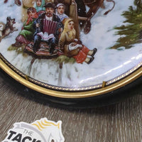 Village Life of Russia Collection: Vintage Sleigh Ride by Natalya Leonova *vgc, scratches, cracked frame
