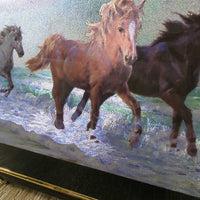 Framed Reflective Horse Picture, Box *new
