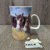 Fine Bone China "Draft Horses" Mug *vgc
