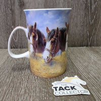 Fine Bone China "Draft Horses" Mug *vgc
