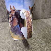 Fine Bone China "Draft Horses" Mug *vgc
