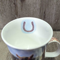 Fine Bone China "Draft Horses" Mug *vgc
