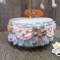 Carousel Musical Horse *gc, wobbly/loose base, works-ish
