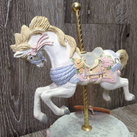 Carousel Musical Horse *gc, wobbly/loose base, works-ish
