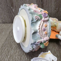 Carousel Musical Horse *gc, wobbly/loose base, works-ish
