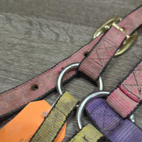 Stiff Thick Nylon Halter *gc/fair, dirty, stains, older, edge rubs
