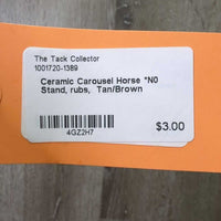 Ceramic Carousel Horse *N0 Stand, rubs
